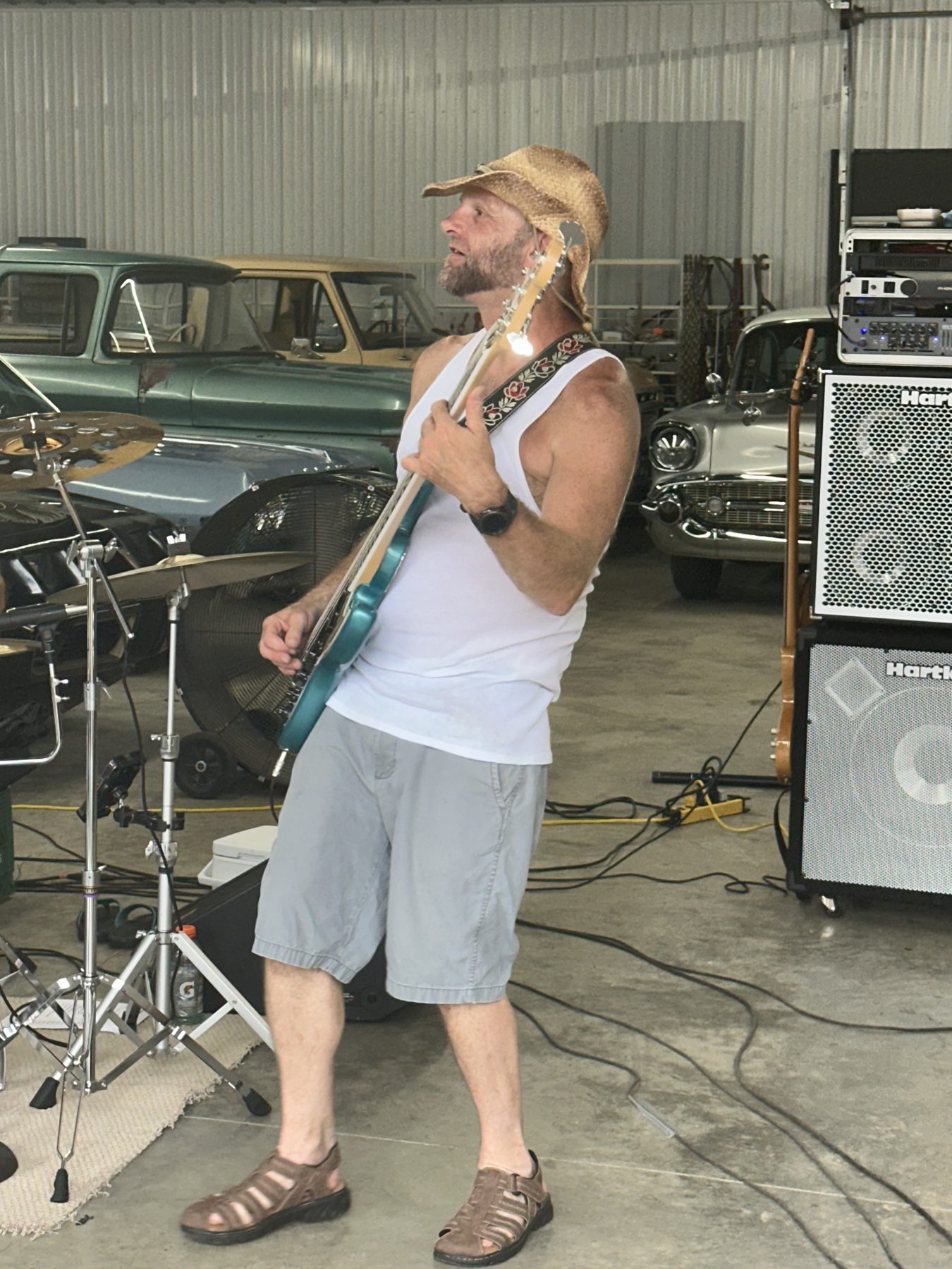 George Wilson Jr. on bass