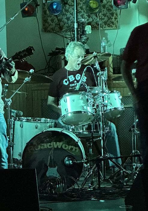 Jon behind the kit